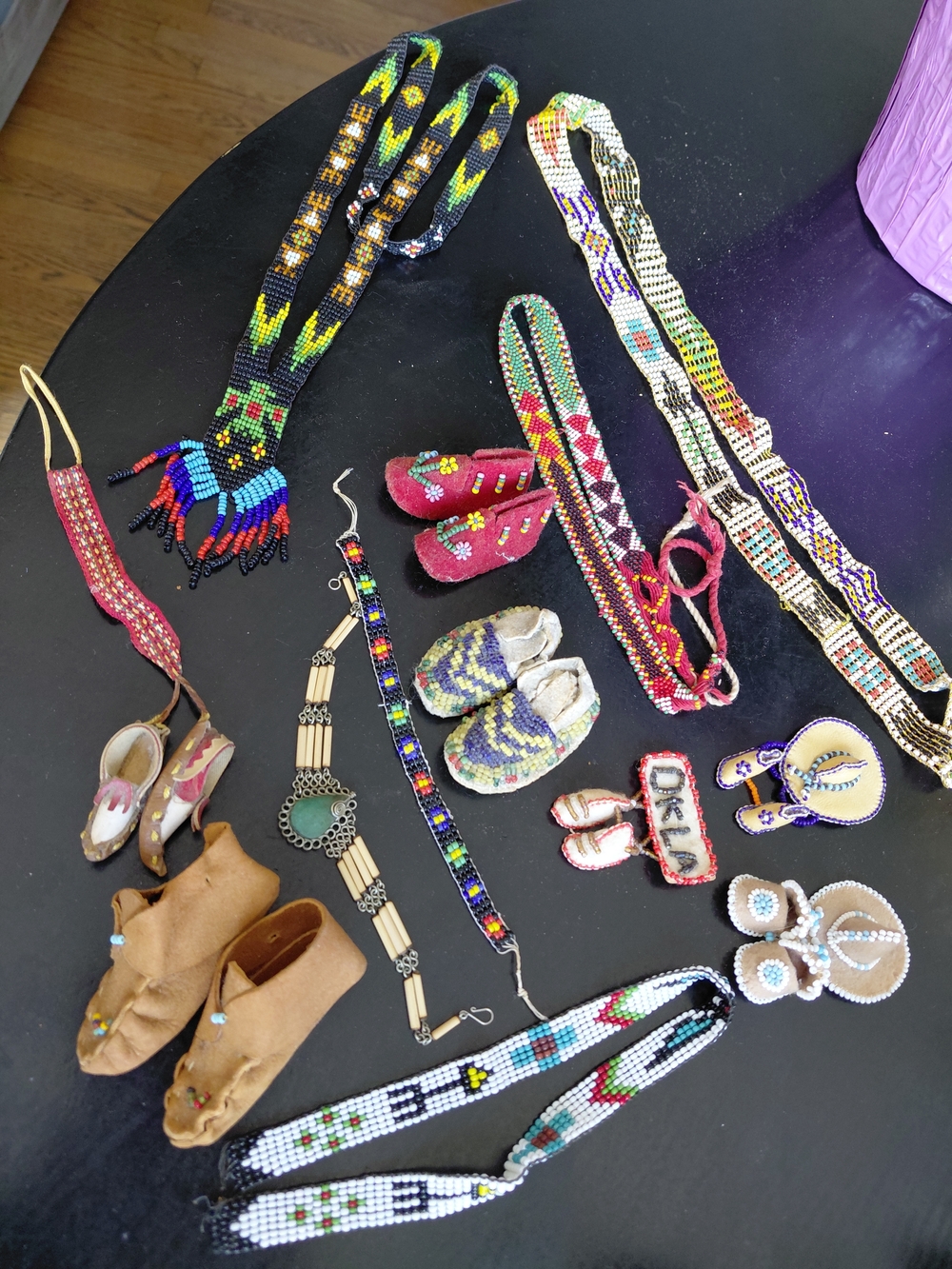 Multicolor Beaded Native-Inspired Necklace and Accessories Lot Source Unknown